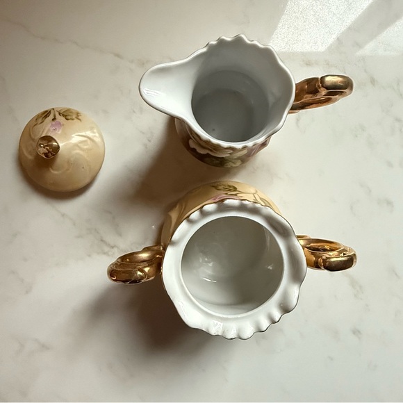 Vintage Sugar Bowl and Creamer Set - Picture 5 of 8